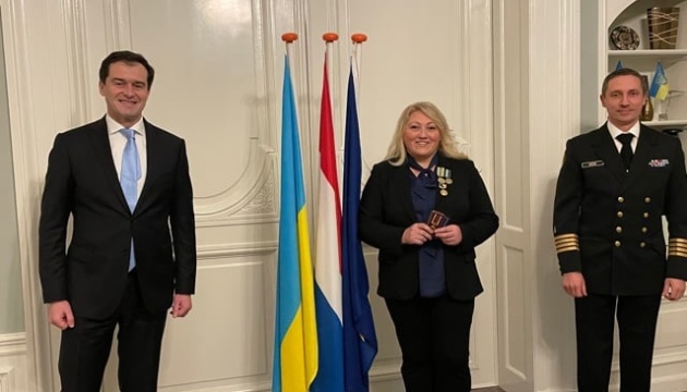 Очільник українців в Нідерландах отримала медаль «За безкорисне служіння Батьківщині»