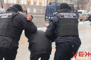 В Виннице полиция разнимала потасовку на митинге #SaveФОП