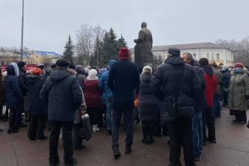 У Житомирі знову зібрався «тарифний» протест