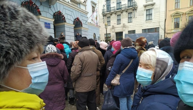 Proteste gegen erhöhte Gas- und Strompreise in Oblast Tscherniwzi