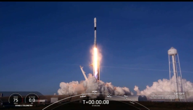 Falcon 9 стартувала на орбіту із 60 супутниками Starlink