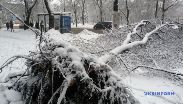 Schnee-Hammer in Odessa