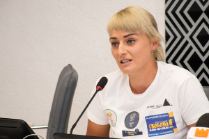 Христя Мохнацька, альпіністка, рекордсменка з підйому на вулкан Охос-дель-Саладо