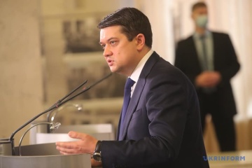 Разумков ответил недовольным приговором по делу Стерненко