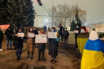 Акція на підтримку Стерненка: у Житомирі сталася бійка між активістами і поліцією