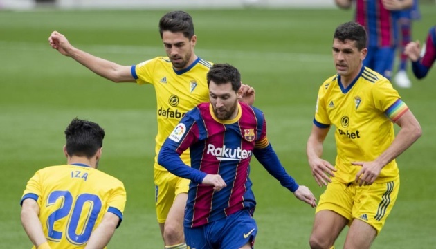 Ла Ліга: «Барселона» втрачає очки з «Кадісом» і відстає від «Реала»