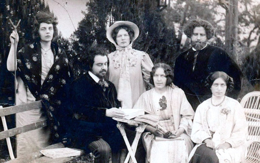 Николай Бердяев с женой и друзьями
