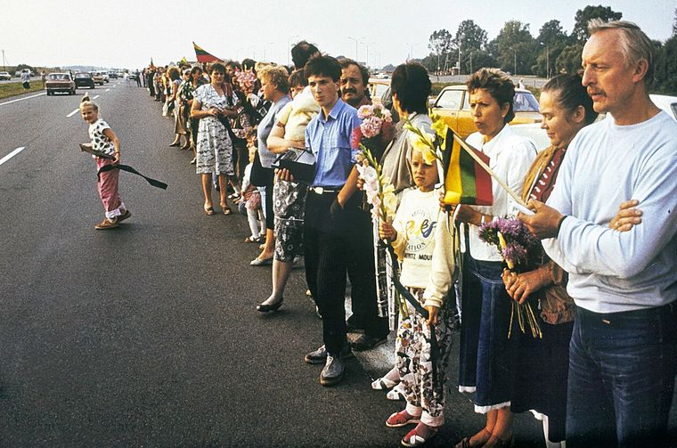 Дюдський ланцюг у Прибалтиці 23 серпня 1989