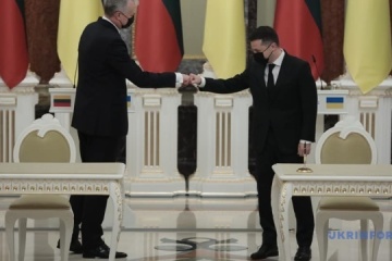Zelensky y Nausėda firman una declaración de la perspectiva europea de Ucrania