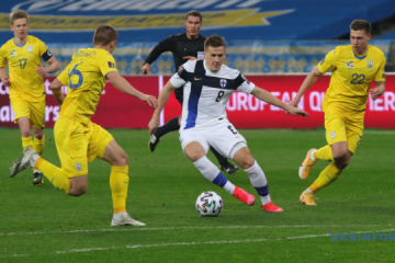 Reprezentacja Ukrainy nie utrzymała zwycięstwa w meczu z Finlandią w kwalifikacjach do mistrzostw świata 2022