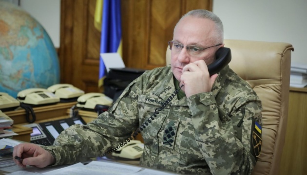 Хомчак обговорив з головнокомандувачем ЗС Естонії поточну ситуацію в районі ООС