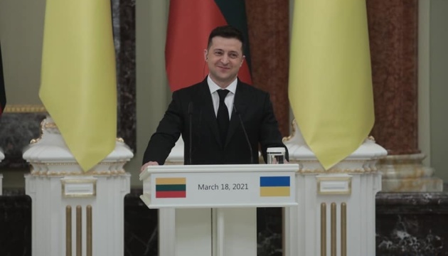 Zelensky thanks Lithuania for opposing Nord Stream 2 project