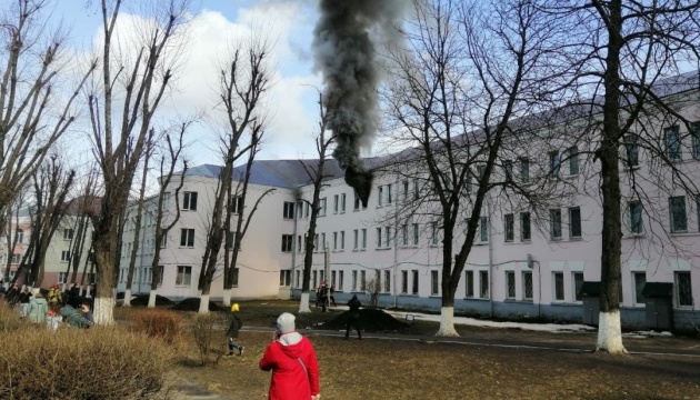 В Киеве горело общежитие
