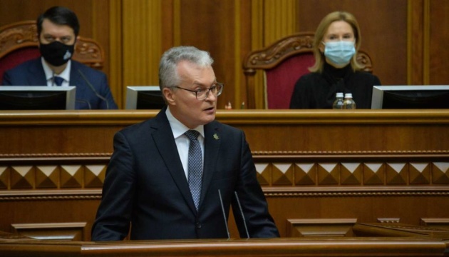 Gitanas Nausėda s’est adressé au peuple ukrainien lors de son discours à la Verkhovna Rada
