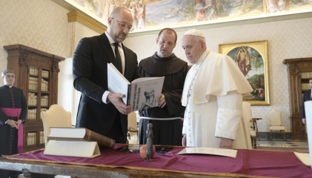 Shmygal se reúne con el Papa Francisco