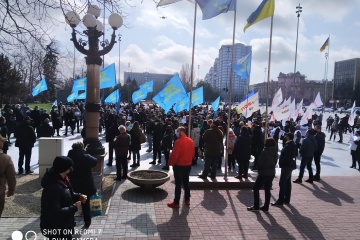 В Николаеве предприниматели протестуют против локдауна
