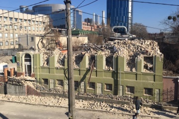La police de Kyiv ouvre une enquête concernant la destruction d’un bâtiment historique