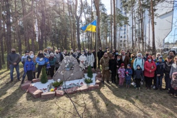 У Києві відкрили Алею пам’яті нацгвардійця, загиблого на сході України