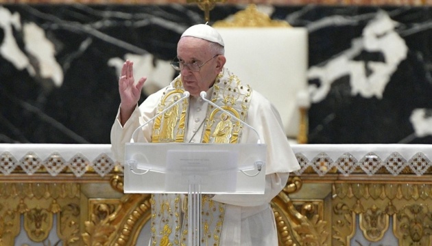 Папа Римський під час проповіді звернувся до української делегації: «Ми молимося з вами і за вас»