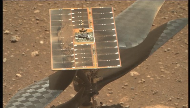 Марсіанський гелікоптер вперше розгорнув лопаті несучого гвинта
