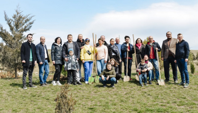 Українська громада Азербайджану висадила дерева у стародавньому місті