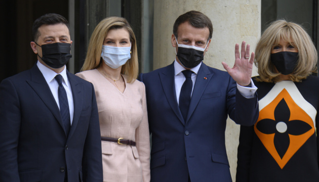 Macron zwrócił uwagę na pozytywną dynamikę w stosunkach między Ukrainą a Francją