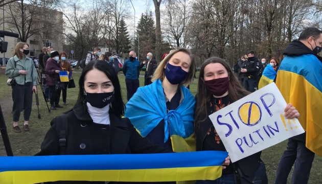 У Литві відбувся мітинг проти ескалації російської агресії в Україні