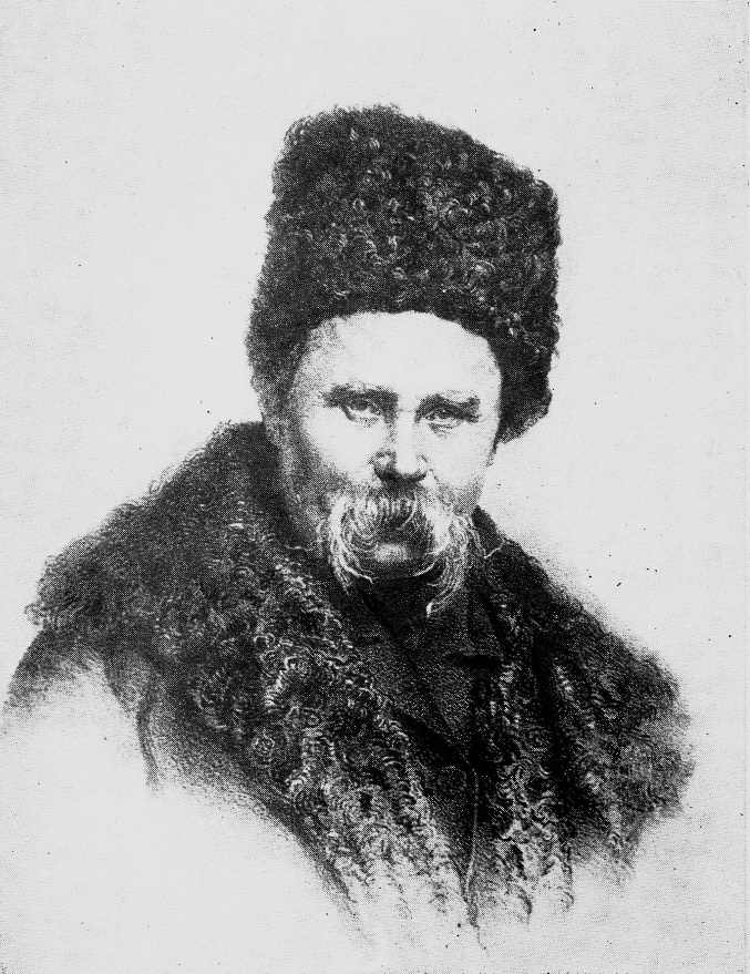 Микола Мурашко, потррет Тараса Шевченка, літографія, 1864-1867 рр.