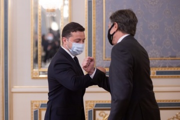 Zełenski spotkał się z sekretarzem stanu USA Blinkenem
