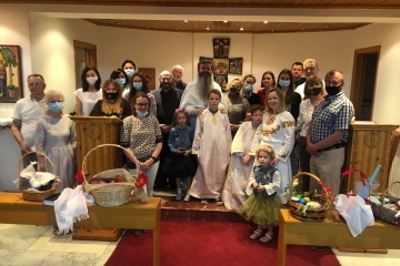 Діаспора на Кіпрі відвідала Великодню літургію українською мовою
