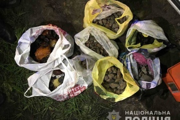 На Рівненщині викрили двох ділків, які перевозили бурштин-сирець