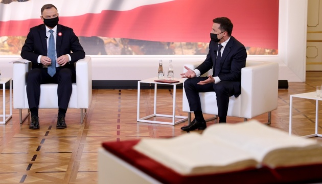 Spotkanie Zełenskiego i Dudy w Warszawie: oświadczenie dla prasy