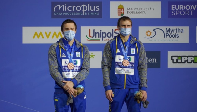 Україна завершила ЧЄ зі стрибків у воду з трьома медалями