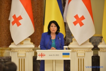 Präsidentin Georgiens bekundet Solidarität mit der Ukraine