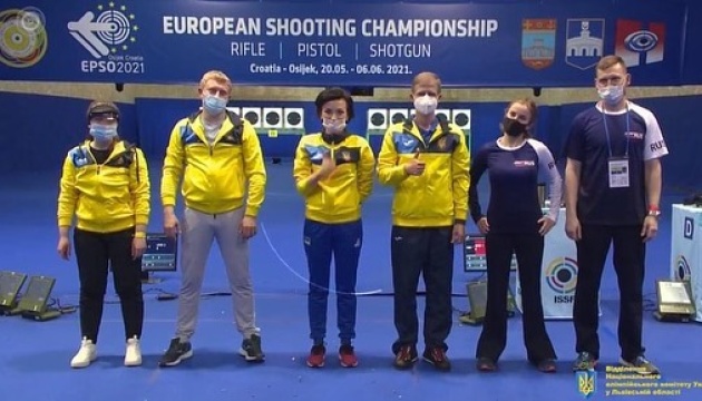 Україна виграла чемпіонат Європи у швидкісній стрільбі з пістолета в міксті