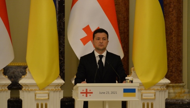 Zelensky: Ukraine and Georgia united by goals of EU and NATO membership