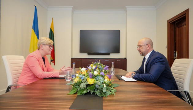 Shmyhalas susitinka su Lietuvos ministru pirmininku
