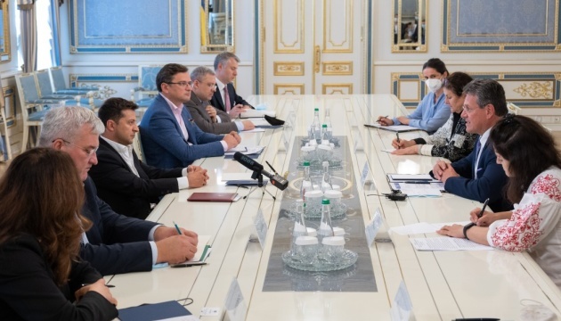 Zelensky y Šefčovič discuten cuestiones de seguridad energética