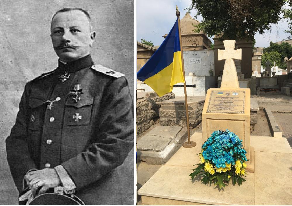 Андрій Покровський. Його поховання на цвинтарі монастиря Св. Георгія в Каїрі