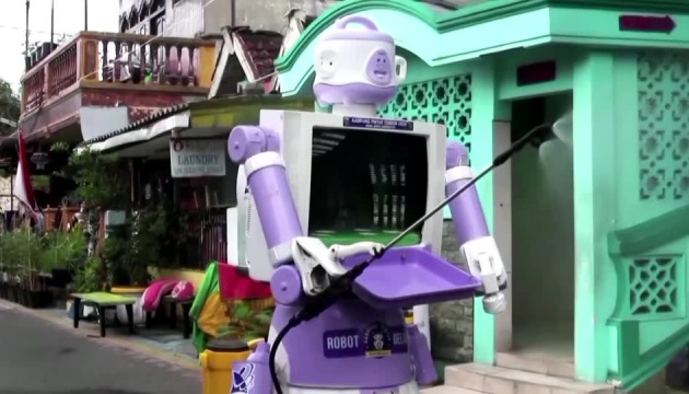 В Индонезии создали «Delta Robot» для помощи людям на самоизоляции