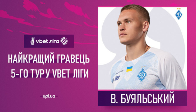 Буяльський - найкращий футболіст п'ятого туру української Прем'єр-ліги