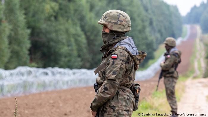 Польські прикордонники охороняють ділянуку польсько-білоруського кордону