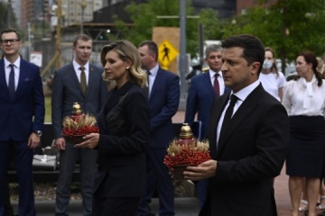Ukrainian presidential couple honor Holodomor victims in Washington