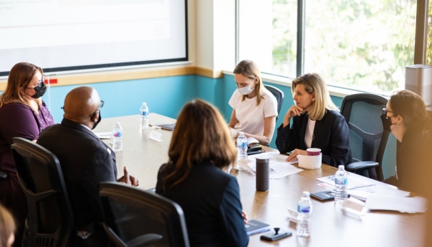 Olena Zelenska, San Francisco school district representatives discuss nutrition reform