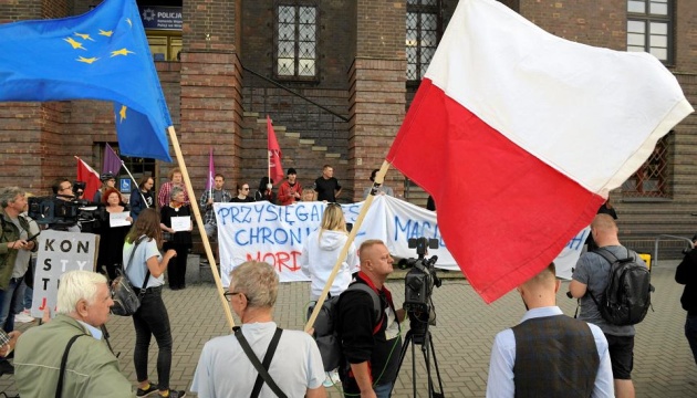 У Вроцлаві вийшли на протест через смерть українця після затримання поліцією