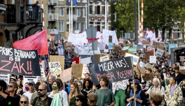 Мешканці Амстердама мітингували через житлову кризу в країні