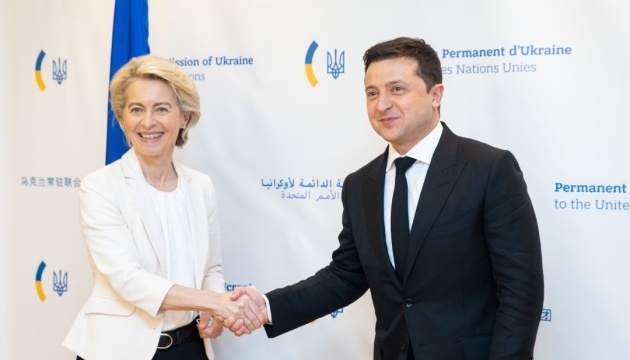 Zelensky se reúne con la presidenta de la Comisión Europea y con inversores estadounidenses