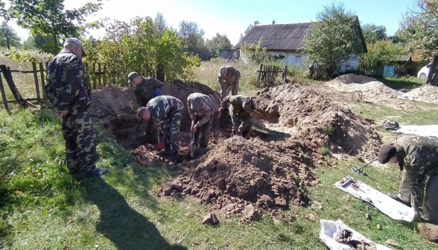 Grab mit 12 Wehrmachtsoldaten in Region Schytomyr gefunden