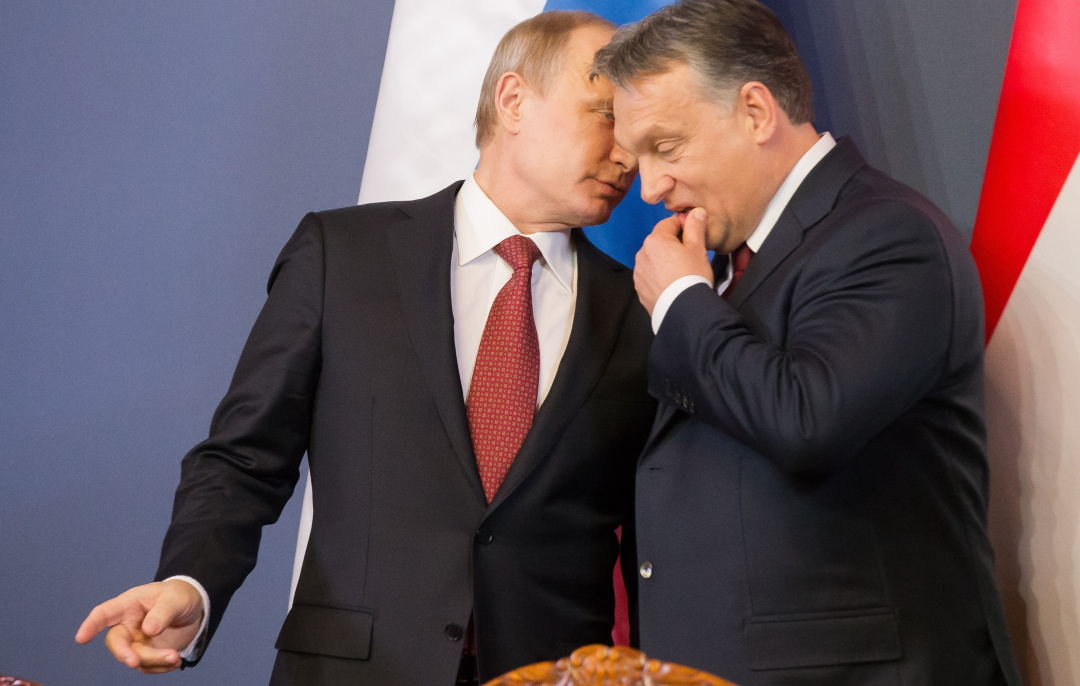 Russian President Vladimir Putin and Hungarian Prime Minister Viktor Orbán