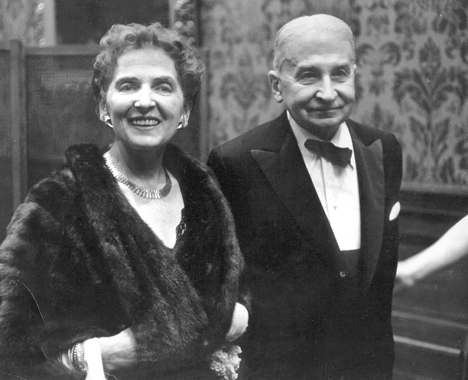 Людвіг фон Мізес із дружиною Маргіт